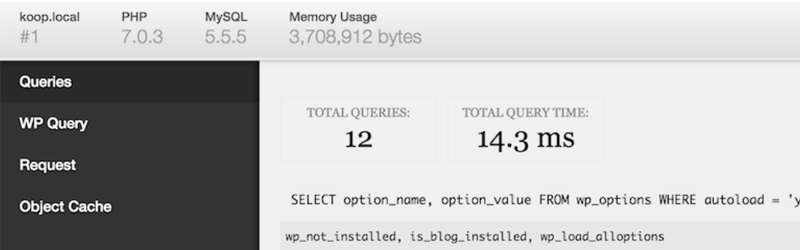 Debug Bar WordPress Plugin