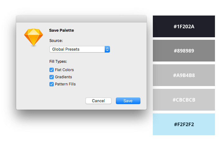 Import Colors Sketch Plugin  Sketch Elements