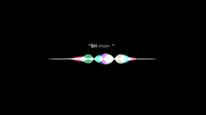Gif of Siri voice assistant