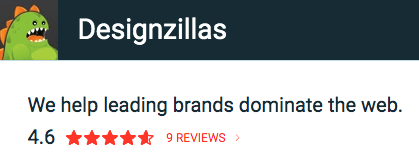 Designzillas | We help leading brands dominate the web. | 4.6 Stars | 9 Reviews