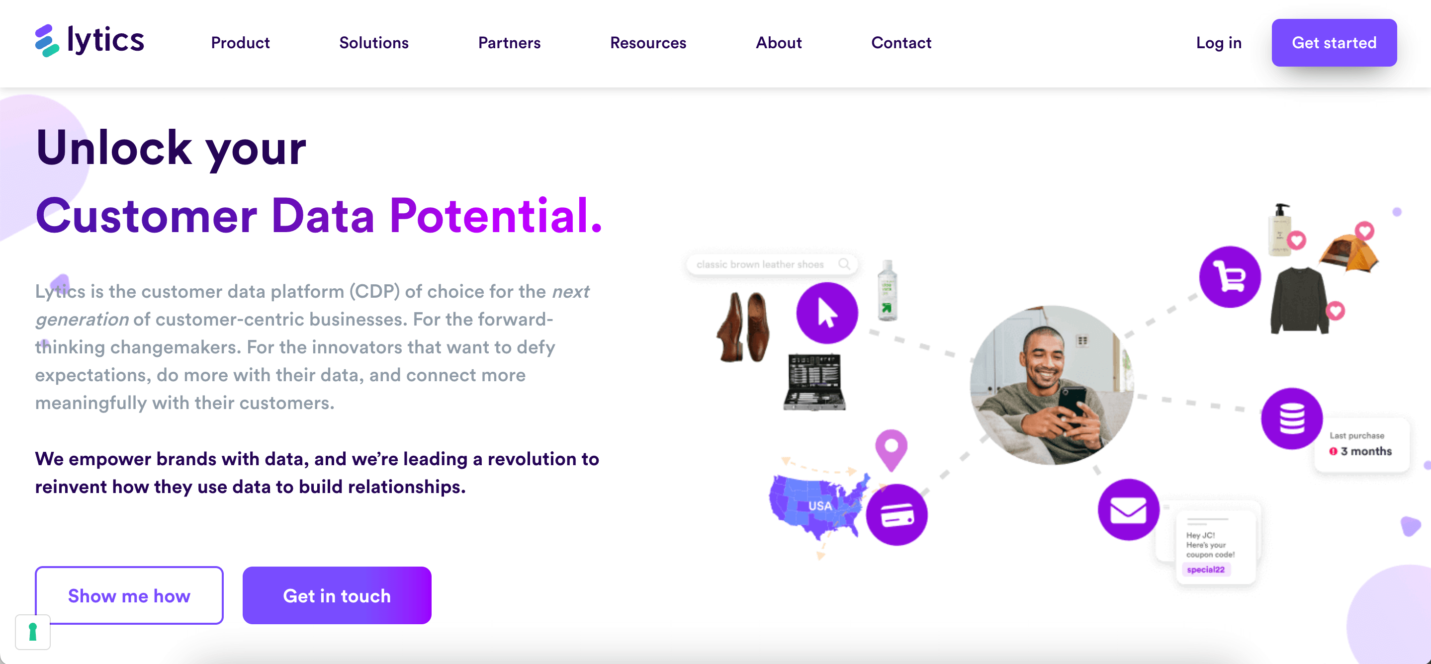 Lytics homepage